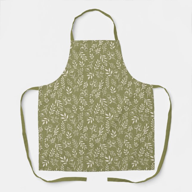 Olive Green - Schürze (Vorderseite)