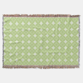 Olive Green Shippo Muster Decke
