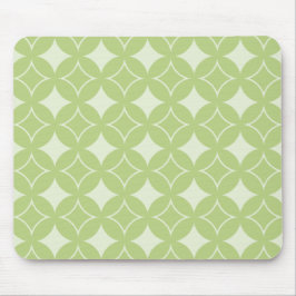 Olive Green Shippo Muster Mousepad