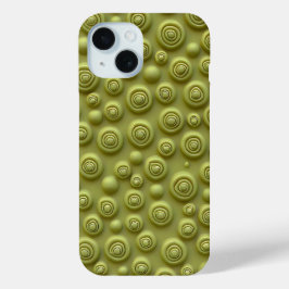 Olive Green Spiral iPhone Case Matte Style