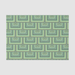 Olive green streifen quadratische Skalen Muster Seidenpapier
