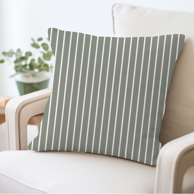Olive Green Stripe Kissen (Von Creator hochgeladen)