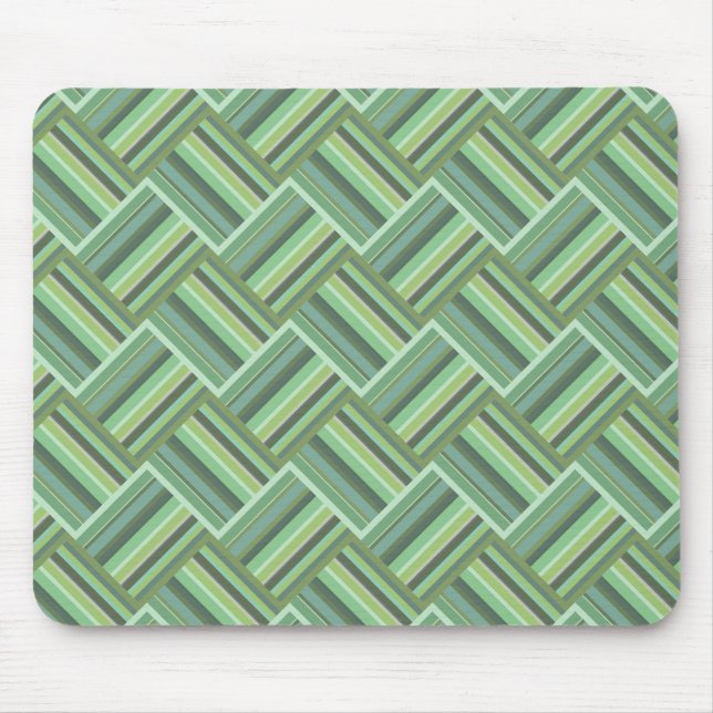 Olive green stripes weave mousepad (Vorne)