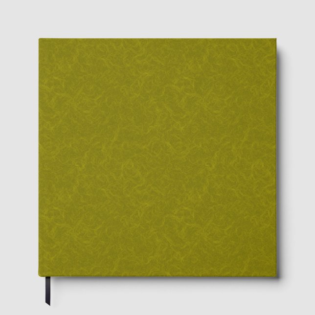 Olive green surface with subtle swirling pattern gästebuch (Vorderseite)