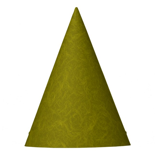 Olive green surface with subtle swirling pattern partyhütchen (Vorderseite)