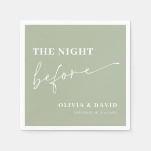 Olive Green The Night Before Probe Dinner Serviette