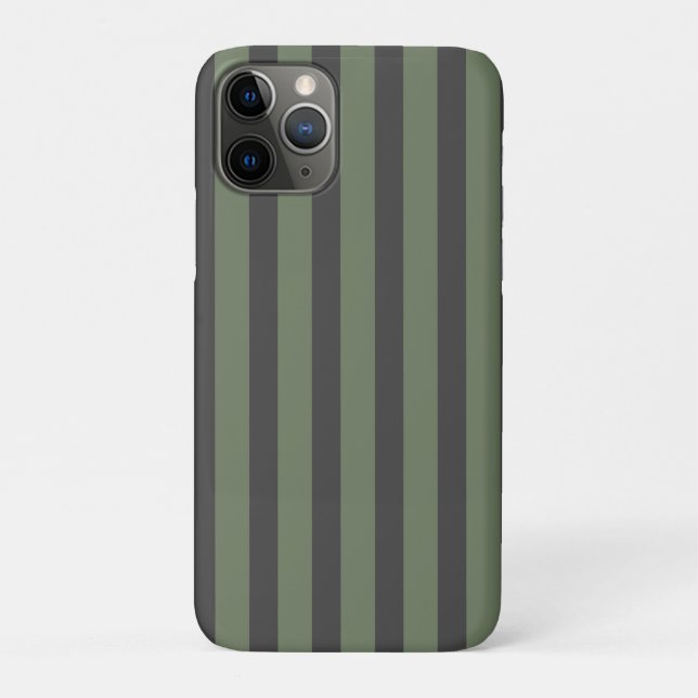 Olive Green Tick Strick Modern Case-Mate iPhone Hülle (Rückseite)