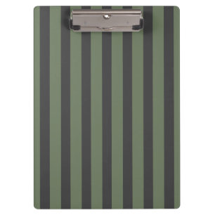 Olive Green Tick Strick Modern Klemmbrett
