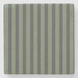 Olive Green Tick Strick Modern Steinuntersetzer