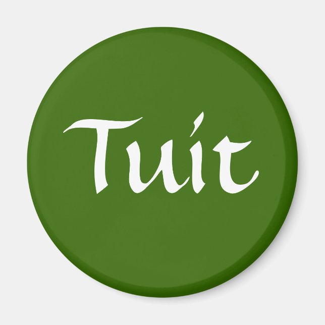 Olive Green Tuit Magnet (Vorne)