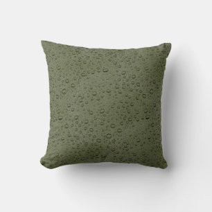 Olive-Green-Water-Tröpfchen Kissen