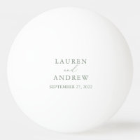 Olive Green Wedding Personalisiert Ping Pong Ball