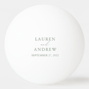 Olive Green Wedding Personalisiert Ping Pong Ball Tischtennisball