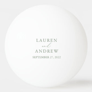 Olive Green Wedding Personalisiert Ping Pong Ball Tischtennisball