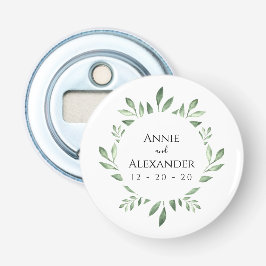 Olive Greenery Botanische Wasserfarbe Flaschenöffner