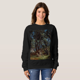 Olive Grove Elégance : Sweatshirt d'art intemporel