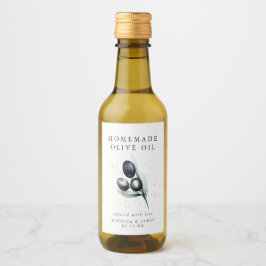 Olive Grove | Olivenöl Mini-Flaschenetikett Weinetikett
