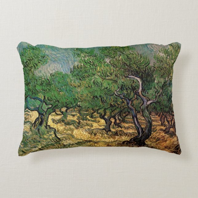 Olive Grove von Vincent van Gogh Dekokissen (Vorderseite)