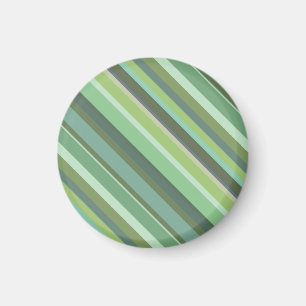 Olive-grüne Diagonalstreifen Magnet