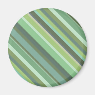 Olive-grüne Diagonalstreifen Magnet
