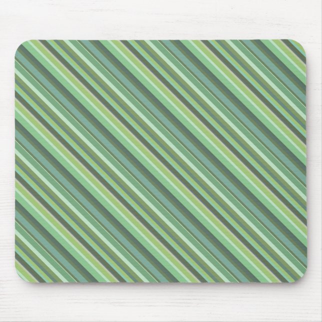 Olive-grüne Diagonalstreifen Mousepad (Vorne)