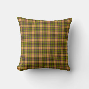 Olive Harvest Gold Karo Tartan Retro-Farbe Kissen