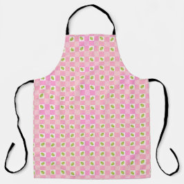 Olive Me Loves Olive You Retro Rosa Muster Schürze