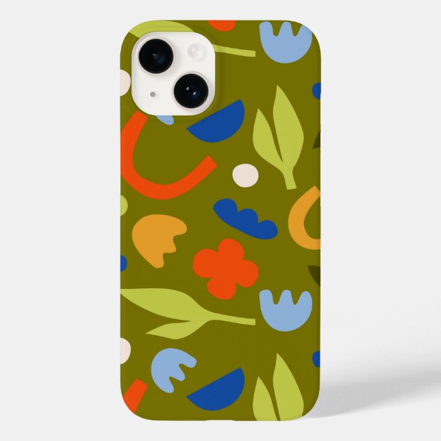 Olive Meadow Case-Mate iPhone 14 Hülle (Rückseite)