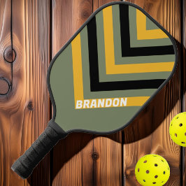 Olive Nightlight Vintag mit Name Pickleball Schläger