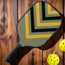 Olive Nightlight Vintag Zickzack Pickleball Schläger