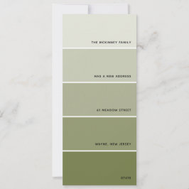 Olive Paint Swatch Ankündigung