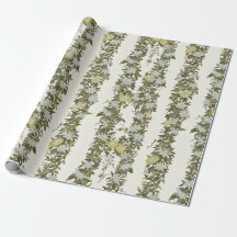 Olive Passionflower-Rebe Streifen, Creme