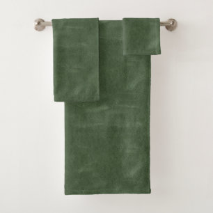 Olive Pistachio Green Christmas Textur Badhandtuch Set