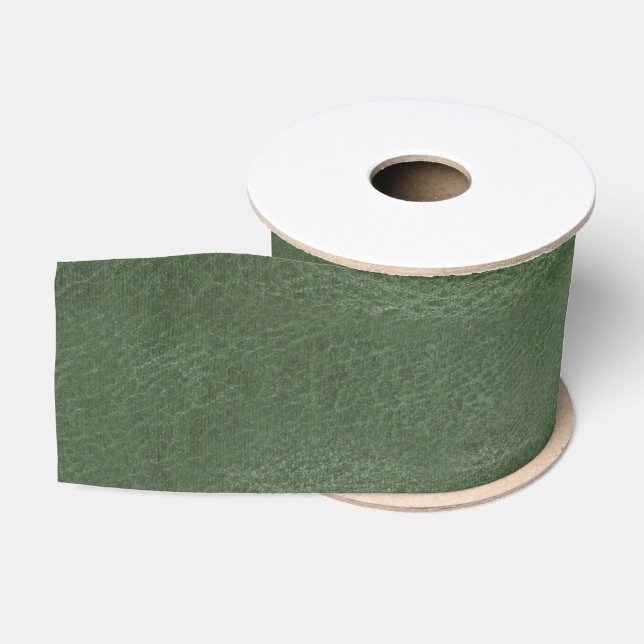 Olive Pistachio Green Christmas Textur Ripsband (Spule)