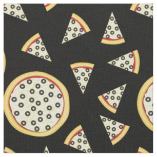 Olive Pizza Niedlich Food Kids Stoff