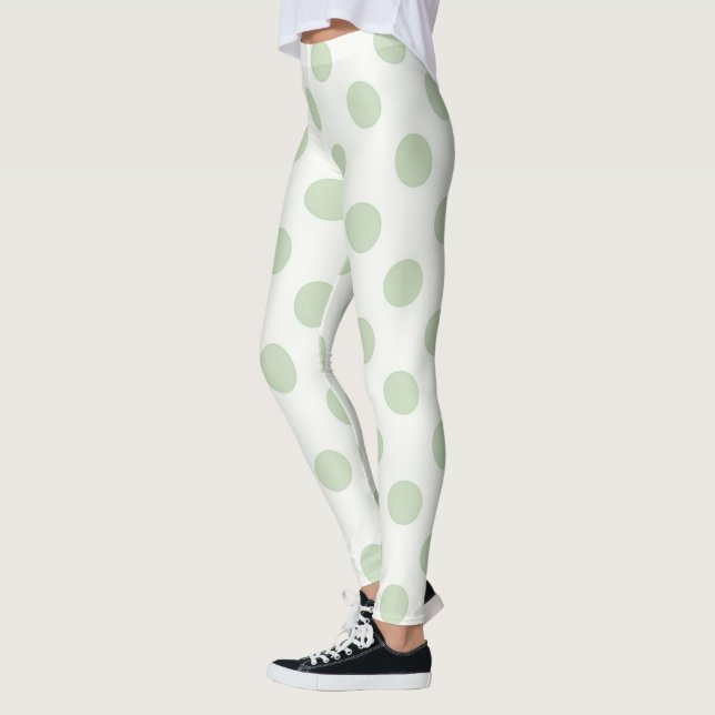 Olive Polka Dots Leggings (Links)