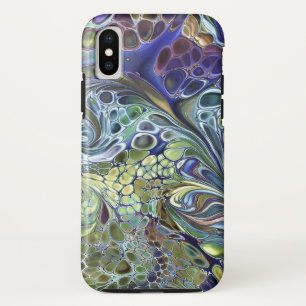 Olive Salbei grün, lila blau, abstrakt Case-Mate iPhone Hülle
