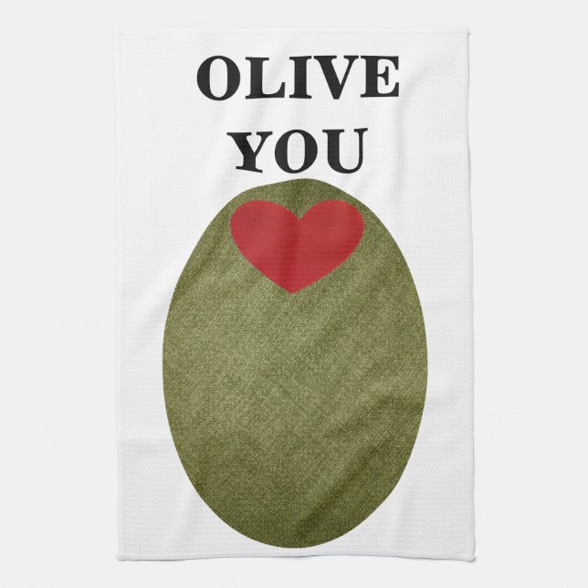 Olive Sie Geschirrtuch (Vertikal)