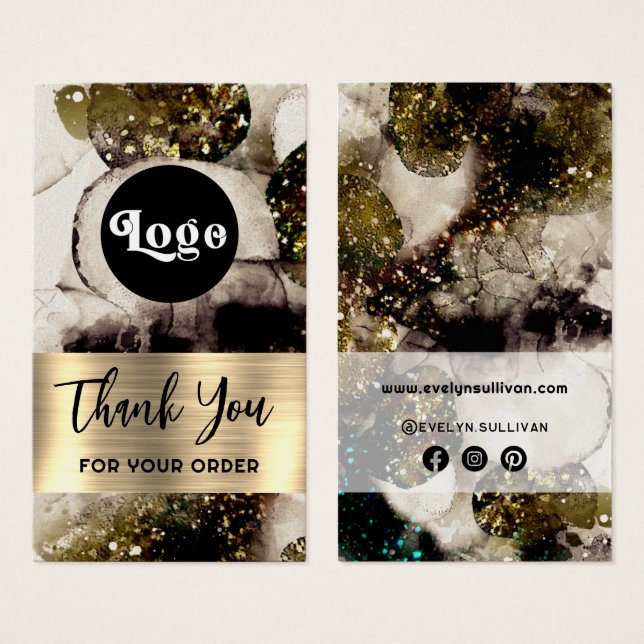 Olive Smaragd-grüne Aquarellpackung (Vorne & Hinten)