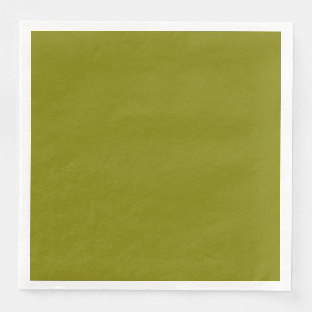Olive Solid Color Anpassen Serviette (Vorderseite)