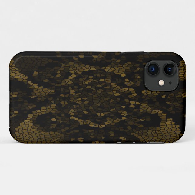 Olive Stected Glass Butterfly Case-Mate iPhone Hülle (Rückseite (Horizontal))