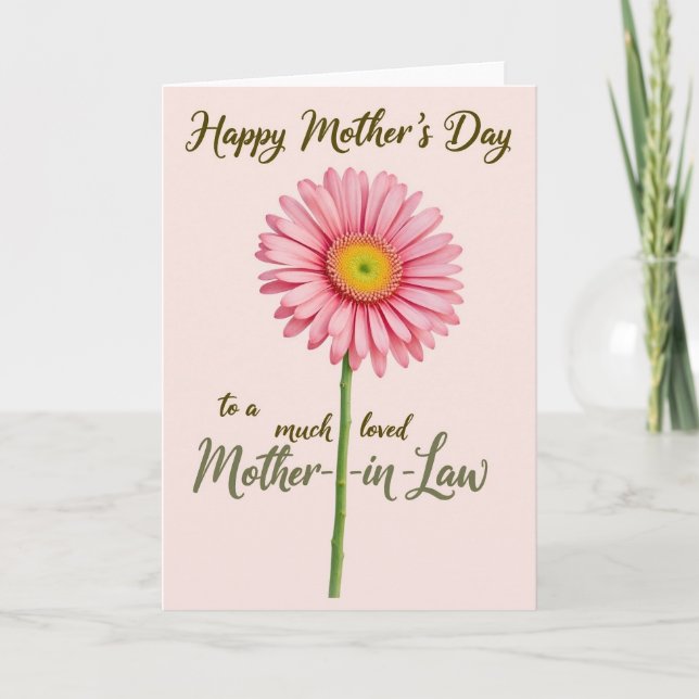 Olive Text Muttertagskarte Karte (Vorderseite)