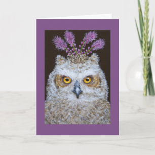 Olive the owlet Grußkarte Karte