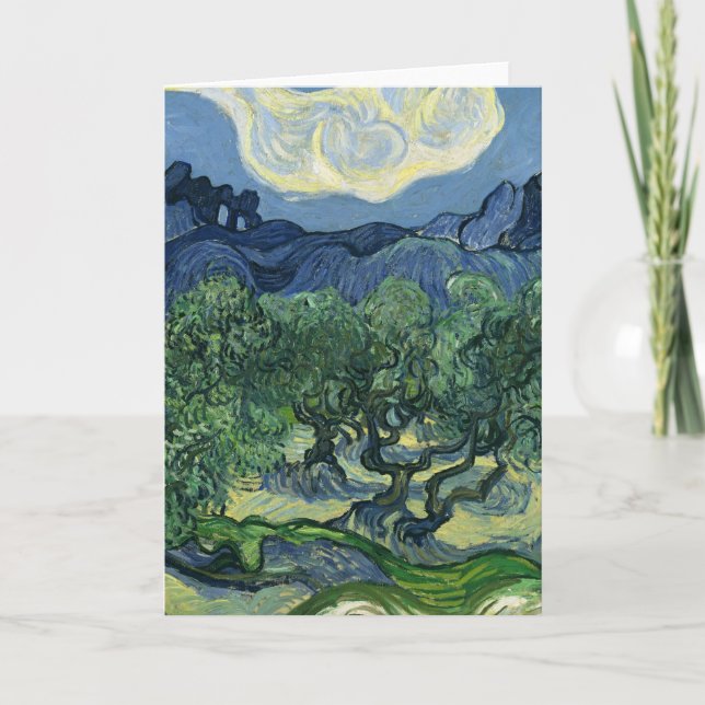 Olive Trees by Van Gogh Karte (Vorderseite)