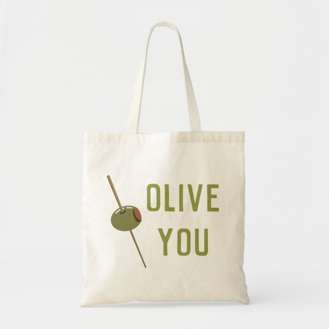 Olive You (I Love You) Tragetasche (Vorne)