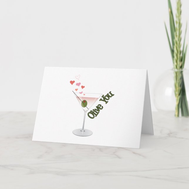 Olive You Karte (Vorderseite)