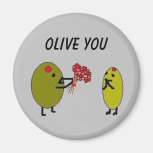 OLIVE YOU - Oliven in Liebe - Magnet