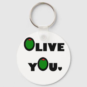 Olive you schlüsselanhänger