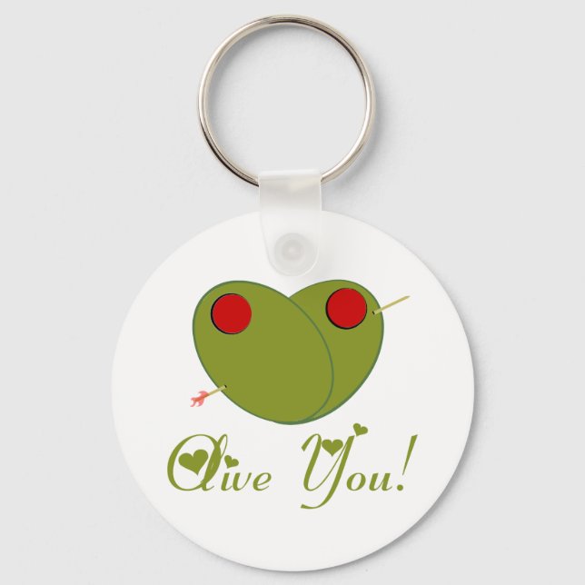 Olive You! Schlüsselanhänger (Vorderseite)