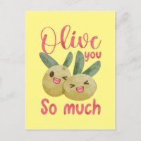Olive you so viel lustige Food Puff